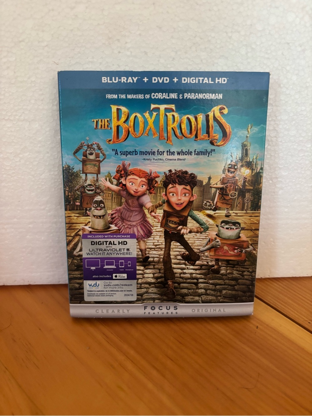 The Boxtrolls Blu-ray DVD Brand New Sealed w/ Slipcover